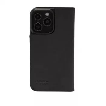 Funda tipo libro JT BERLIN BookCase Tegel negra para iPhone 15 15,5 cm