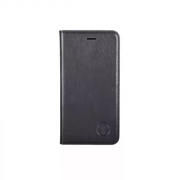 Funda tipo libro JT BERLIN BookCase Tegel negra para iPhone 15 15,5 cm