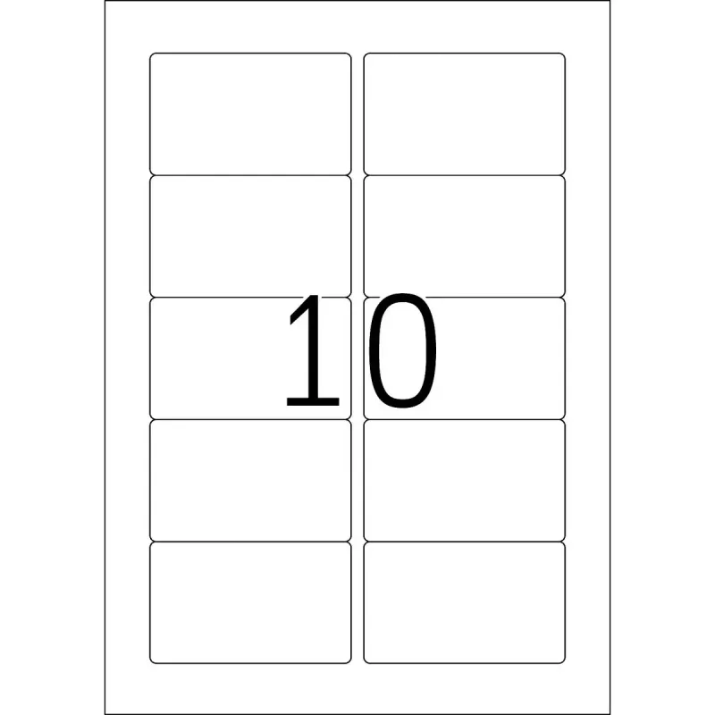 Etiqueta autoadhesiva para impresora HERMA Labels Premium A4 83.8x50.8 mm