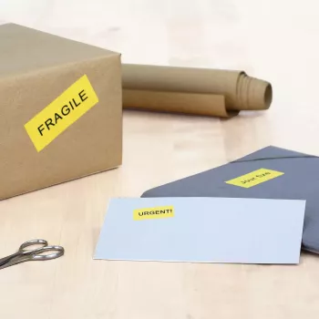 Etiqueta autoadhesiva para impresora HERMA etiquetas de color A4 70x37 mm amarillo