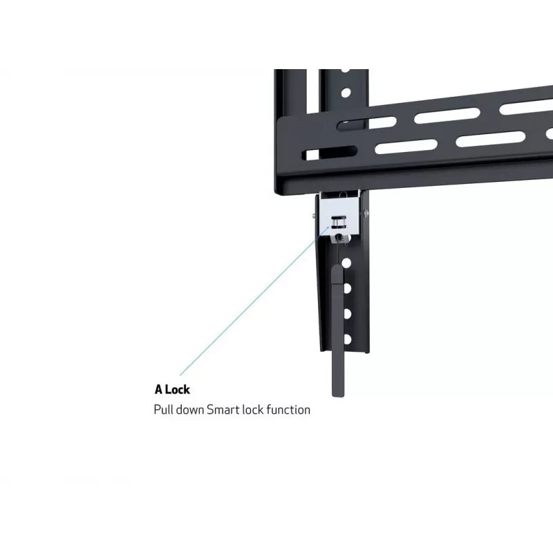 Soporte de pared MULTIBRACKETS M Universal HD Portrait para pantallas de 60 a 100 pulgadas, VESA 200x200–400x600, carga 100 kg, negro