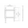 Soporte de pared MULTIBRACKETS M Universal HD Portrait para pantallas de 60 a 100 pulgadas, VESA 200x200–400x600, carga 100 kg, negro