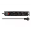 Regleta de enchufes 4 tomas DeLOCK 10 pulgadas 66817