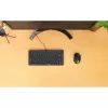 Manhattan teclado USB compacto con cable, 12 teclas multimedia/función, cable USB-A de 1,5 m integrado, formato compacto de perfil bajo, para PC y portátil, negro