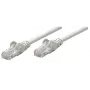 Cable de red patch Intellinet, Cat6A, 20 m, gris, cobre, S/FTP, LSOH/LSZH, PVC, RJ45, contactos dorados, protección de lengüeta, moldeado, garantía de por vida