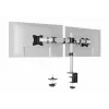 Durable SELECT Soporte para monitor 509523 para 2 monitores, montaje en escritorio, plata