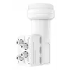 Hama 00205376 convertidor de bloque de bajo ruido (LNB) 10,7 – 12,75 GHz blanco