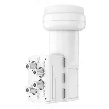 Hama 00205376 convertidor de bloque de bajo ruido (LNB) 10,7 – 12,75 GHz blanco