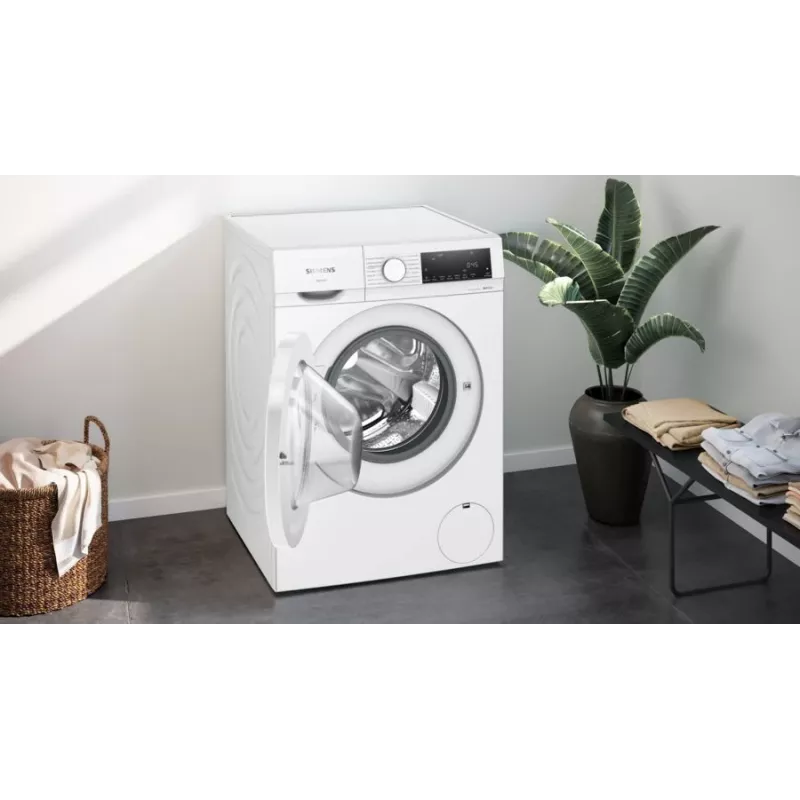 Siemens iQ300 WN34A141 lavadora-secadora de libre instalación carga frontal blanca