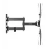 Soporte de pared Manhattan para TV y monitores (movimiento completo), para pantallas de 32 inch a 55 inch, compatibilidad VESA: cualquier medida entre 100x100 mm y 400x400 mm – comprueba las dimensiones de los cuatro orificios de montaje en la parte trasera de la pantalla para asegurarte de que encaja, máx. 30 kg, negro, soporte