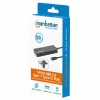 Dock/hub USB-C Manhattan, conexiones (x7): USB-A (x7), 5 Gbit/s (USB 3.2 Gen1, también conocido como USB 3.0), no requiere fuente de alimentación externa, universal para todos los dispositivos, cable 15 cm, SuperSpeed USB, negro, tres años de garantía