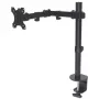 Soporte de escritorio Manhattan para TV y monitores (movimiento completo), para pantallas de 13 inch a 27 inch, fijación con abrazadera al escritorio, compatibilidad VESA: 75x75 mm y 100x100 mm – comprueba las dimensiones de los cuatro orificios de montaje en la parte trasera de la pantalla para asegurarte de que encaja, máx. 8 kg, soporte, garantía de por vida