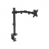 Soporte de escritorio Manhattan para TV y monitores (movimiento completo), para pantallas de 13 inch a 27 inch, fijación con abrazadera al escritorio, compatibilidad VESA: 75x75 mm y 100x100 mm – comprueba las dimensiones de los cuatro orificios de montaje en la parte trasera de la pantalla para asegurarte de que encaja, máx. 8 kg, soporte, garantía de por vida
