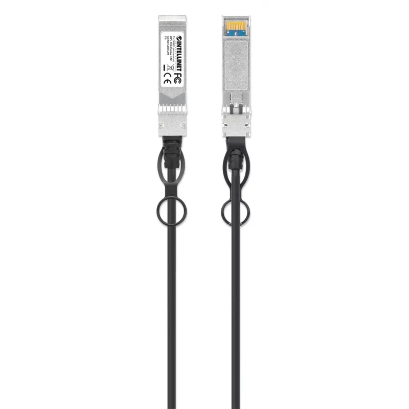 Intellinet cable twinax de cobre direct attach pasivo SFP+ 10G de 2 m 30AWG compatible con HP