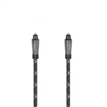 Hama 00205140 Cable de audio 3 m TOSLINK negro gris conector macho a conector macho dorado