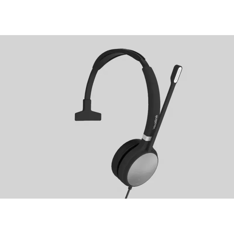 Yealink UH36 Mono auricular con cable diadema oficina/callcenter USB Type-A negro, plateado