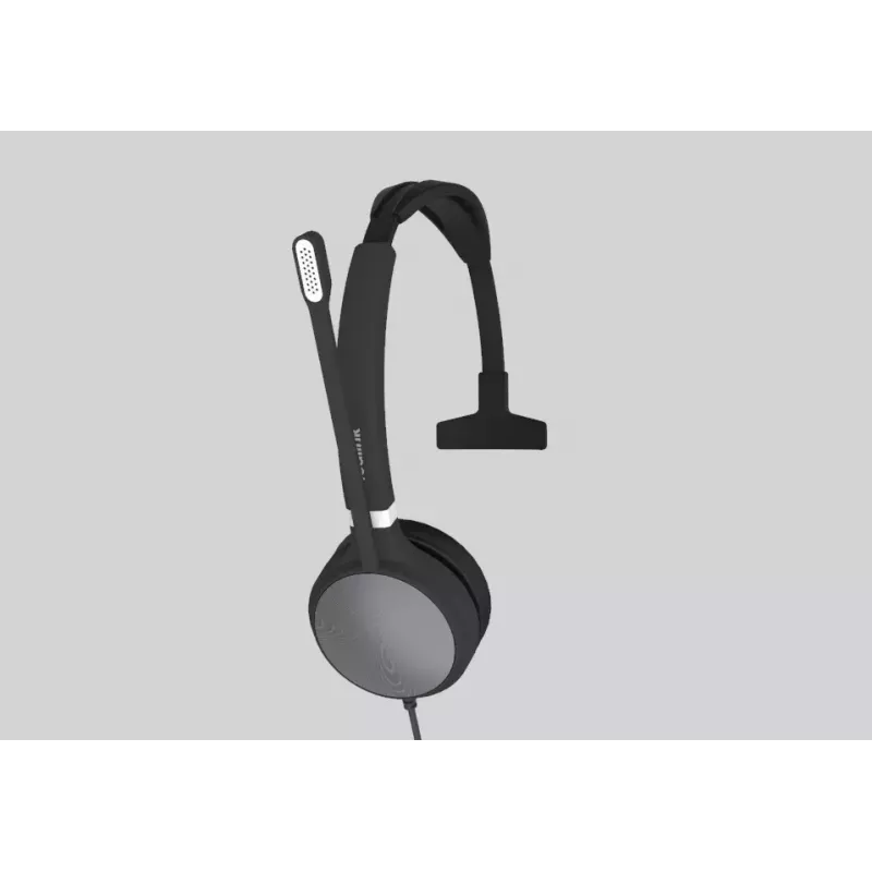 Yealink UH36 Mono auricular con cable diadema oficina/callcenter USB Type-A negro, plateado