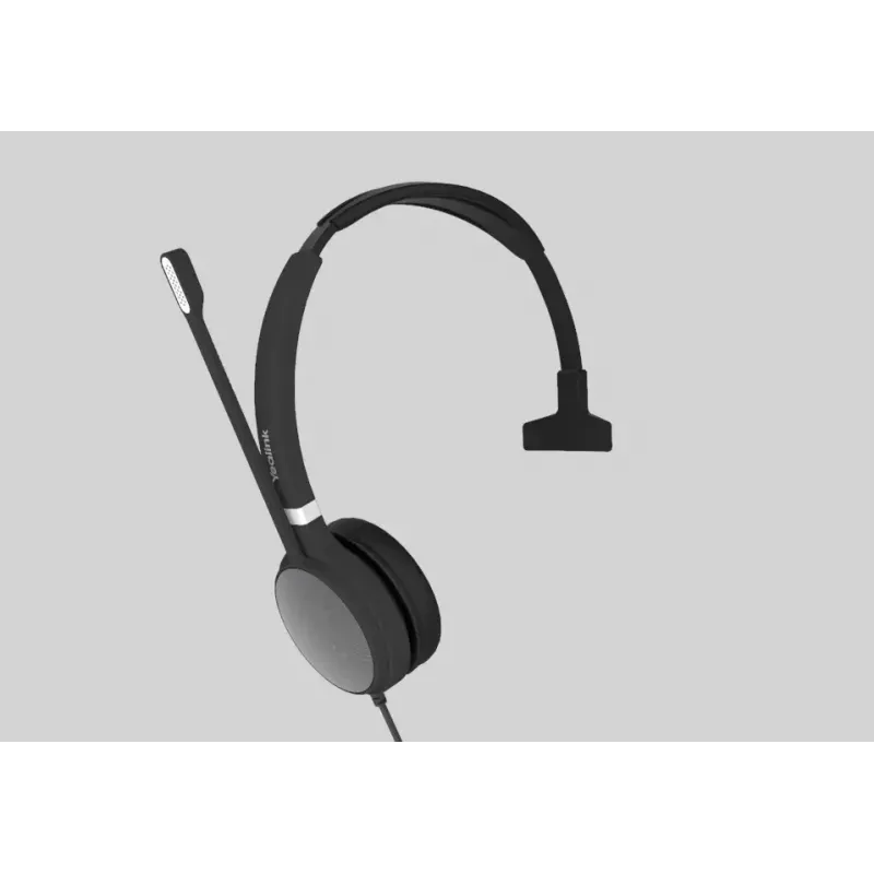 Yealink UH36 Mono auricular con cable diadema oficina/callcenter USB Type-A negro, plateado