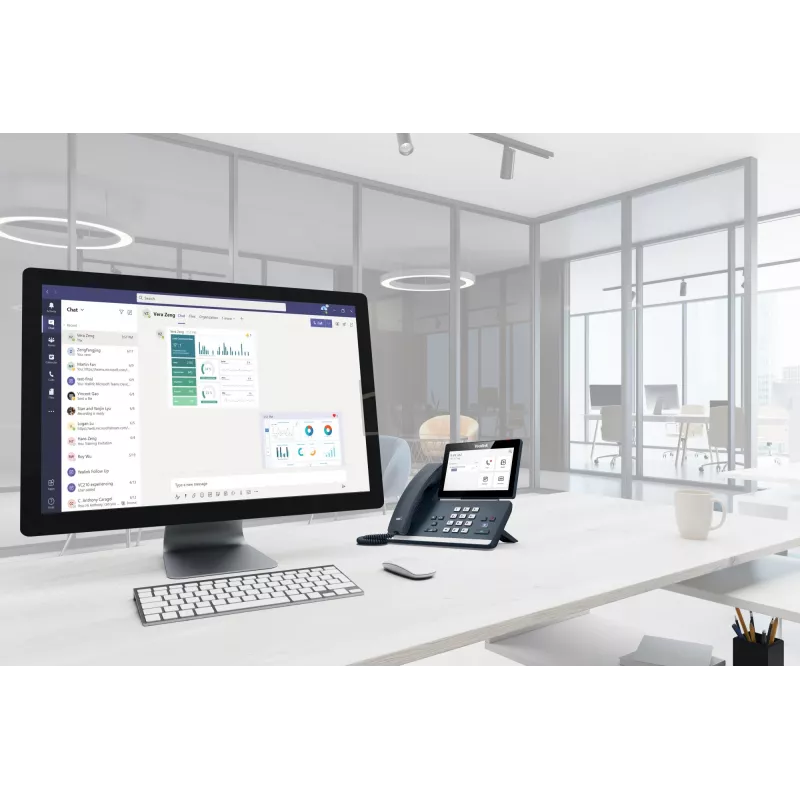 Yealink MP58 Microsoft Teams Edition, teléfono IP, gris, auricular con cable, escritorio, Android, Microsoft Teams