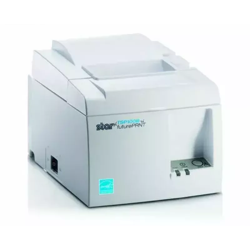 Impresora térmica Star Micronics TSP143IIIBI2 203 dpi, con cortador integrado, blanca