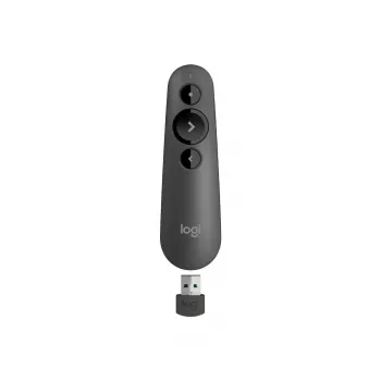 Presentador inalámbrico Logitech R500s Bluetooth RF Graphite Puntero láser