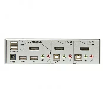 Lindy 2 Port KVM Switch Pro USB 2.0, DisplayPort 1.2 con TTU