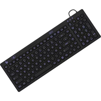 KeySonic KSK-6031INEL-B (DE) Teclado, industrial, USB, QWERTZ, Alemán, Negro