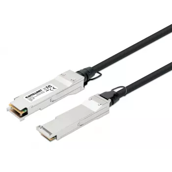 Intellinet cable Twinax de cobre Direct Attach pasivo QSFP+ 40G de 2 m 30AWG compatible con MSA QSFP-H40G-CU2M