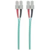 Intellinet cable de fibra óptica patch, OM3, SC/SC, 1 m, aqua, dúplex, multimodo, 50/125 µm, LSZH, fibra, garantía de por vida