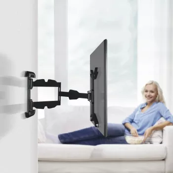 Hama soporte de pared para TV, orientable, extensible, brazo largo, 165 cm (65