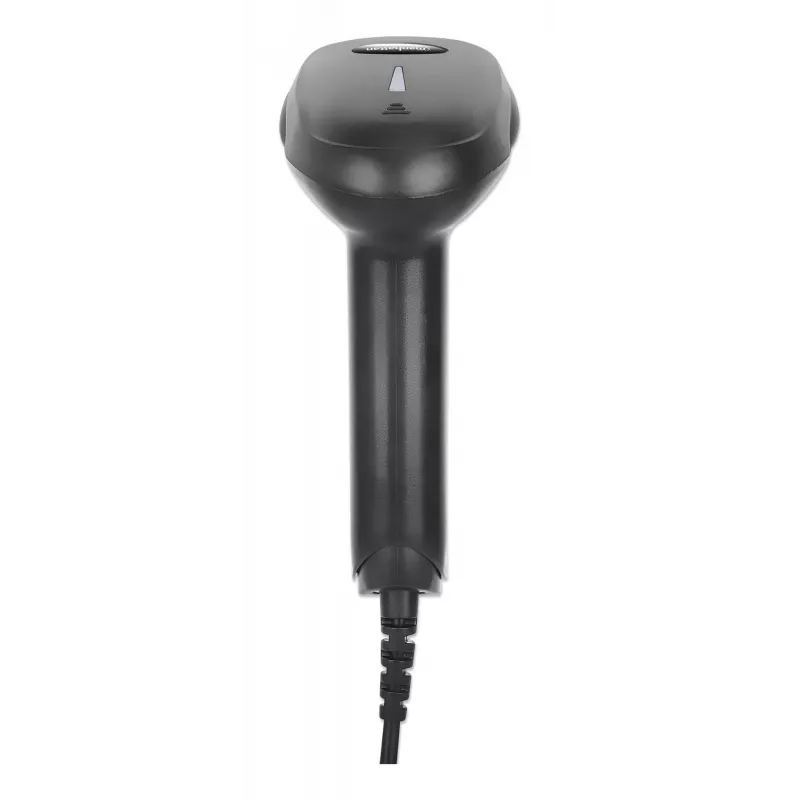 Manhattan Lector de códigos de barras 2D LED de mano 153997, USB-A, alcance de lectura 320 mm, cable de 1,4 m, negro