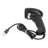 Manhattan Lector de códigos de barras 2D LED de mano 153997, USB-A, alcance de lectura 320 mm, cable de 1,4 m, negro