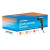 Manhattan Lector de códigos de barras 2D LED de mano 153997, USB-A, alcance de lectura 320 mm, cable de 1,4 m, negro