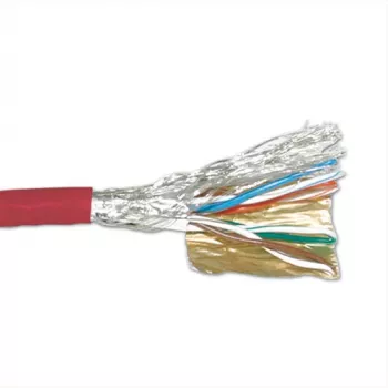 Cable de parcheo ACT CAT6 S/FTP PVC Stranded Rojo 305 m