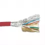 Cable de parcheo ACT CAT6 S/FTP PVC Stranded Rojo 305 m
