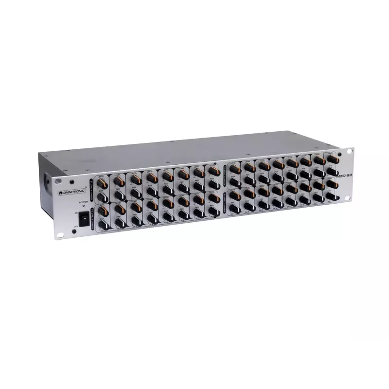 Mezclador Omnitronic MZD-88 8 canales 20 - 20000 Hz plateado