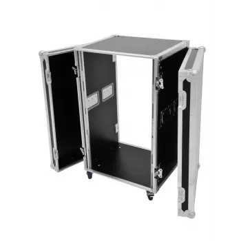 Flightcase Roadinger 30109127 abedul negro plata 29,2 kg