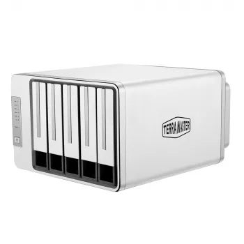 TerraMaster F5-422 NAS/Servidor de almacenamiento Sobremesa Intel® Celeron® J3455 4 GB DDR3 0 TB Gris