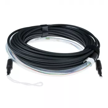 ACT 170 metros cable monomodo 9/125 OS2 interior/exterior 12 fibras con conectores LC