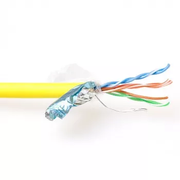 Cable de parcheo ACT CAT5E F/UTP LSZH flexible amarillo 500m