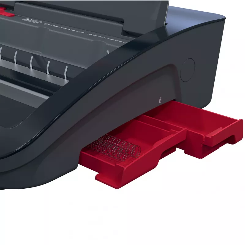 Encuadernadora eléctrica GBC WireBind® WB15E, encuadernadora de alambre, eléctrica, 125 hojas, negro, rojo