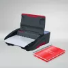 Encuadernadora eléctrica GBC WireBind® WB15E, encuadernadora de alambre, eléctrica, 125 hojas, negro, rojo