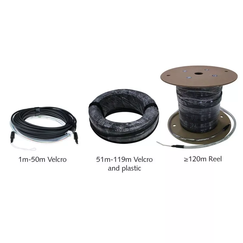 ACT 90 metros cable multimodo 50/125 OM4 interior/exterior 8 fibras con conectores LC
