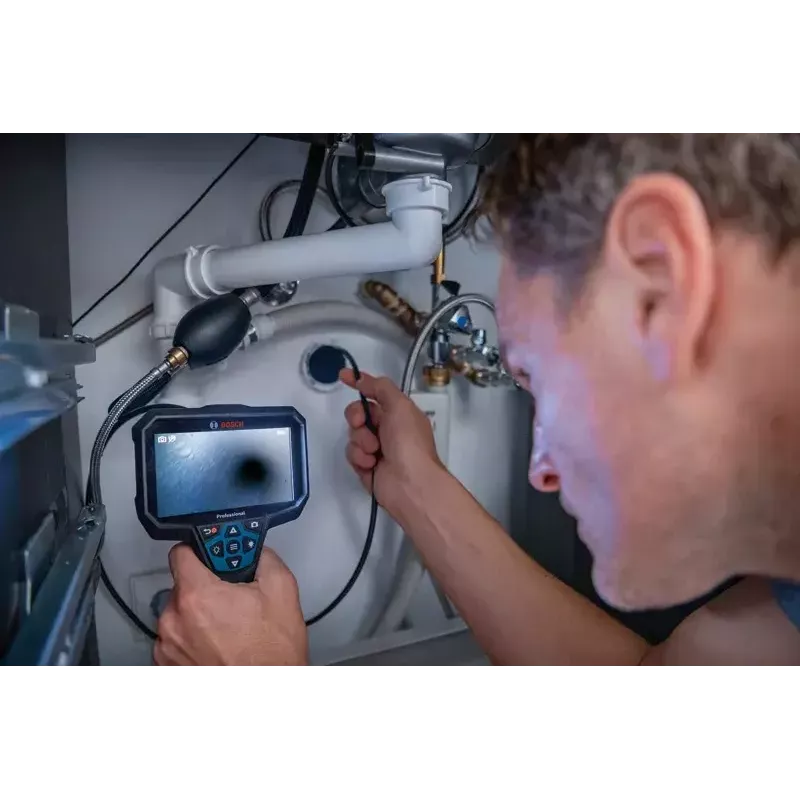 Bosch GIC 12V-5-27 C PROFESSIONAL cámara de inspección industrial sonda flexible y de forma estable de 8,3 mm IP67, IP54