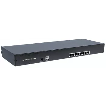 Intellinet switch KVM VGA CAT5 modular de 8 puertos, para usar con los números de producto 507622, 507738, 507981, 507998, 508025, 508032, 508049 y 508056