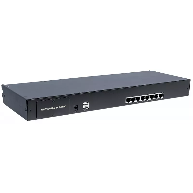 Intellinet switch KVM VGA CAT5 modular de 8 puertos, para usar con los números de producto 507622, 507738, 507981, 507998, 508025, 508032, 508049 y 508056