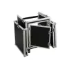 Flightcase Roadinger 3010999M contrachapado negro plata 25 kg