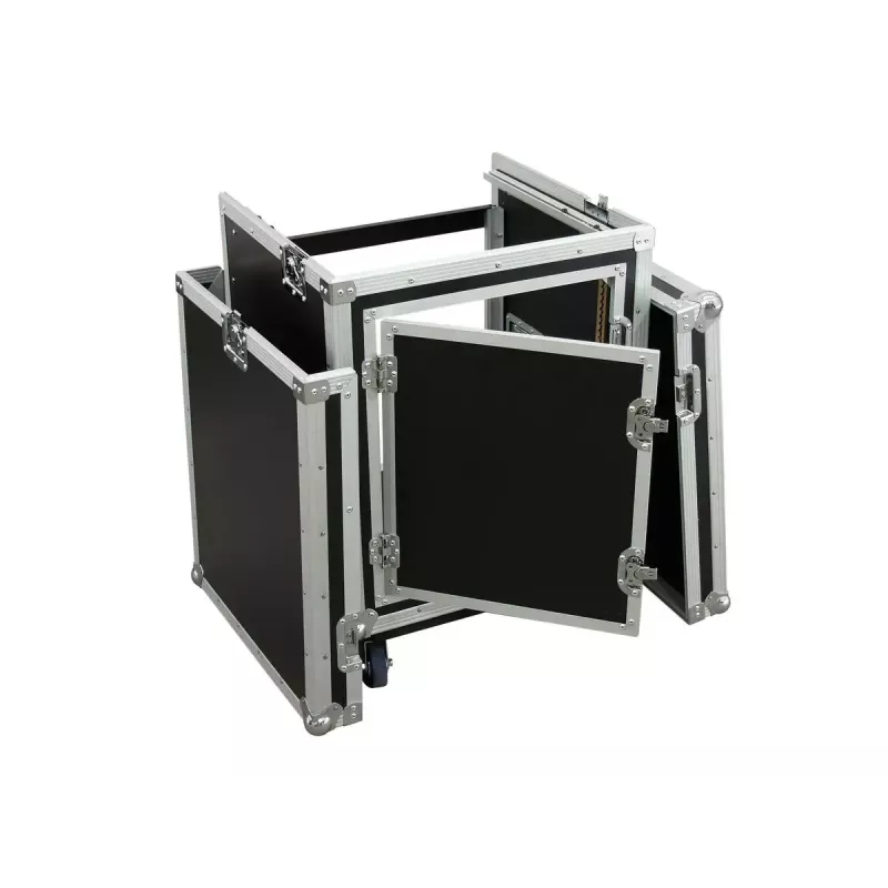Flightcase Roadinger 3010999M contrachapado negro plata 25 kg