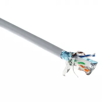 ACT Cable de instalación CAT6A F/UTP, PVC, AWG 23, CPR: B2ca, 500 m