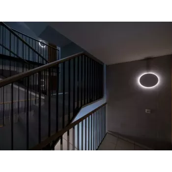 Lámpara de techo Steinel RS PRO R20 plus SC, redonda LED integrado 15,86 W, blanca, 350×55 mm, sensor de movimiento